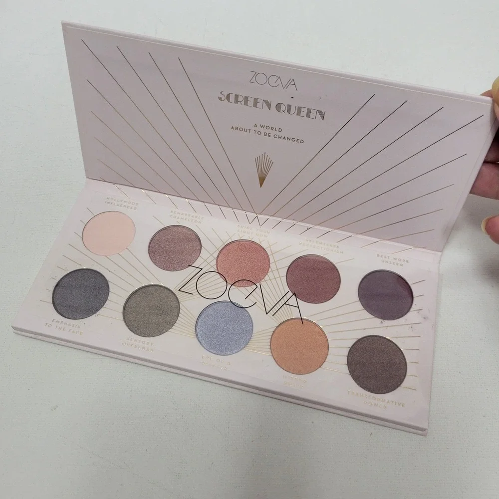 NEW Zoeva Cosmetics Screen Queen Eyeshadow Palette Full Size 10 Color‎ Shades